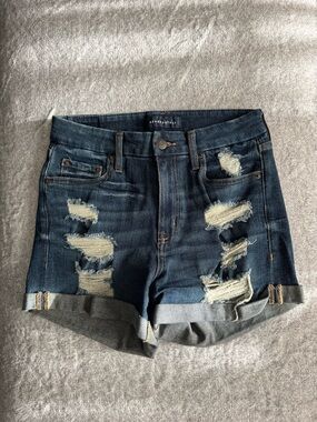 Aeropostale High Rise Curvy Midi Shorts